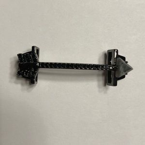 Keep Collective Large Pave Arrow charm - Black